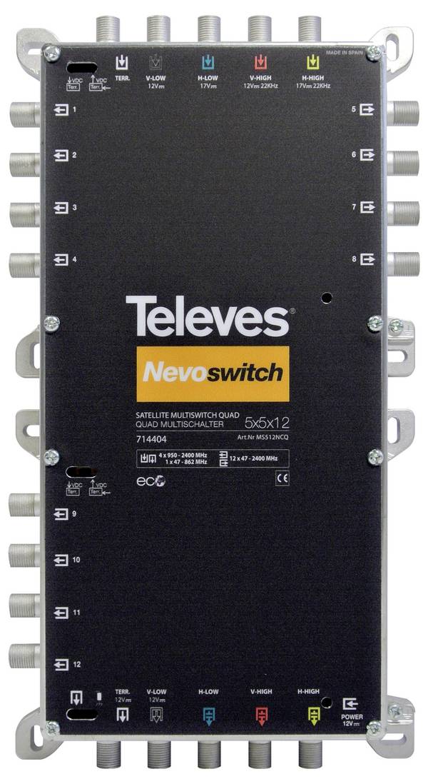 Televes MS512NCQ Commutateur multiple SAT