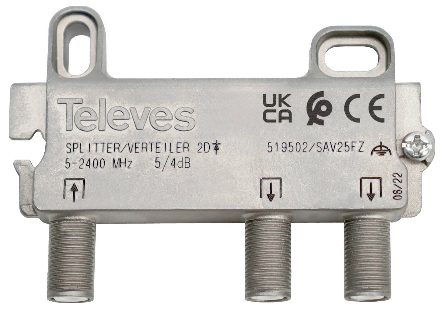 Une unité de conduit de ventilation métallique aux coins angulaires, dotée d'entrées et de sorties circulaires sur deux côtés, utilisée pour les systèmes de circulation d'air.