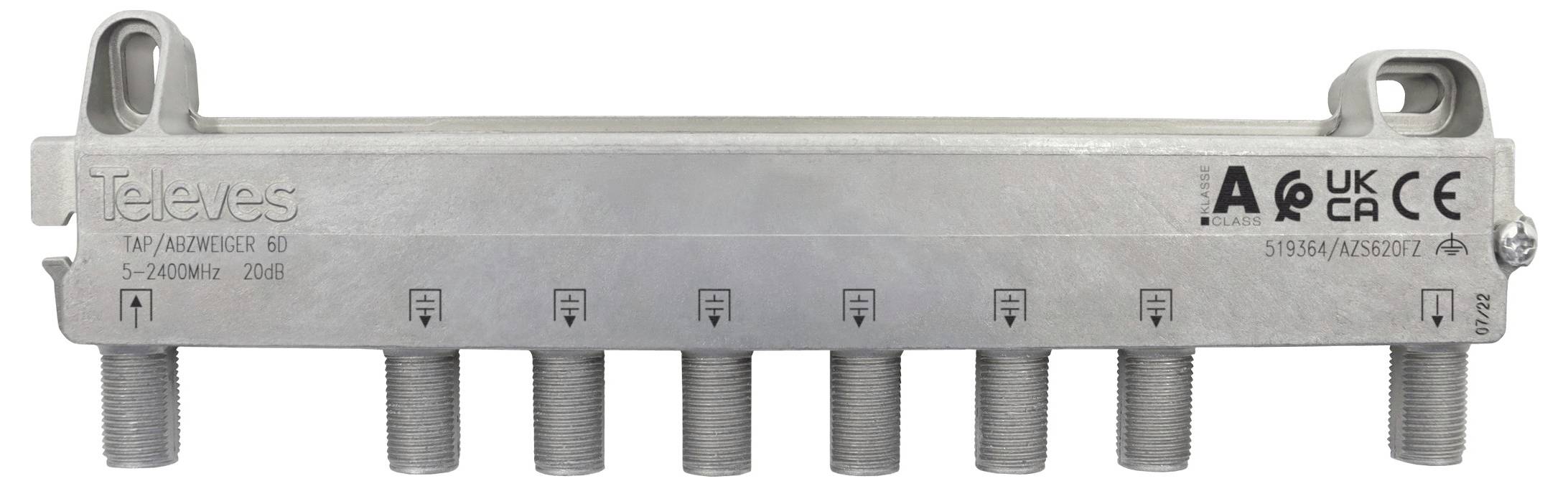 Televes AZS620FZ Dérivateur SAT 6 voies 5 - 2400 MHz-0