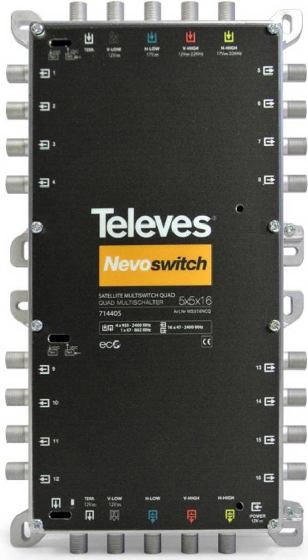 Televes MS516NCQ Commutateur multiple SAT
