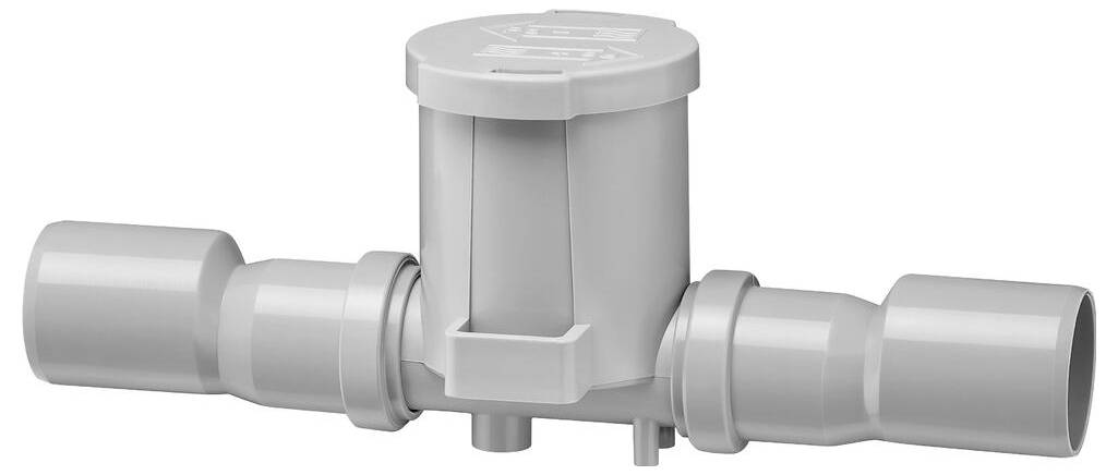 Un dispositif électrique vert et circulaire avec un couvercle à charnière, probablement une prise murale, conçu pour une utilisation en extérieur.