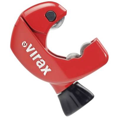 Coupe-tube Red Virax avec molette d'ajustement noire, présenté isolé sur fond blanc.