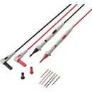 VOLTCRAFT MSL-530 Cordon de mesure enfichable 4 mm pointe de test 1 m noir, rouge 1 paire(s)