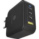 ICY BOX GaN Wandladegerät Adaptateur USB-C 100 W USB-C® mâle Power Delivery 3.0 noir intérieure GaN