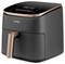 Un air fryer noir et cuivré avec un écran tactile numérique et une poignée frontale, de la marque 'COSORI'.