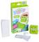 Kit DIY vert Marky avec un marqueur scolaire, un tampon encreur et des accessoires pour étiqueter des objets personnels. L'emballage présente des exemples d'utilisation.