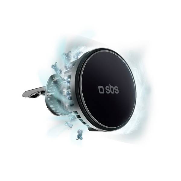 sbs mobile Frozen Mag grille de ventilation Support de téléphone portable pour voiture avec fonction de charge par induction, pivotant à 360°