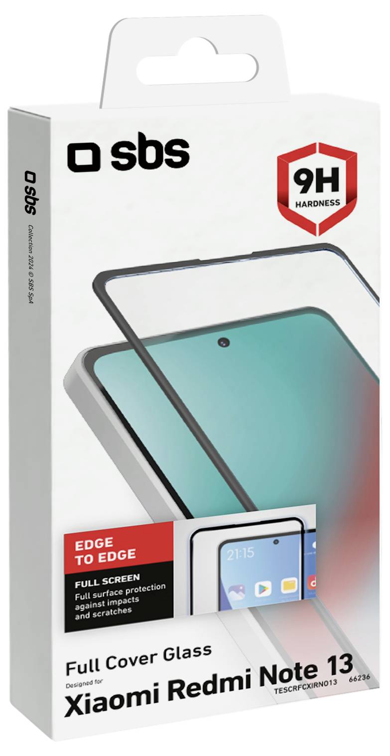 sbs mobile Verre de protection d'écran Xiaomi Xiaomi Redmi Note 13 Pro 4G. 1 pc(s) résistant aux éraflures TESCRFCXIRNO1-2