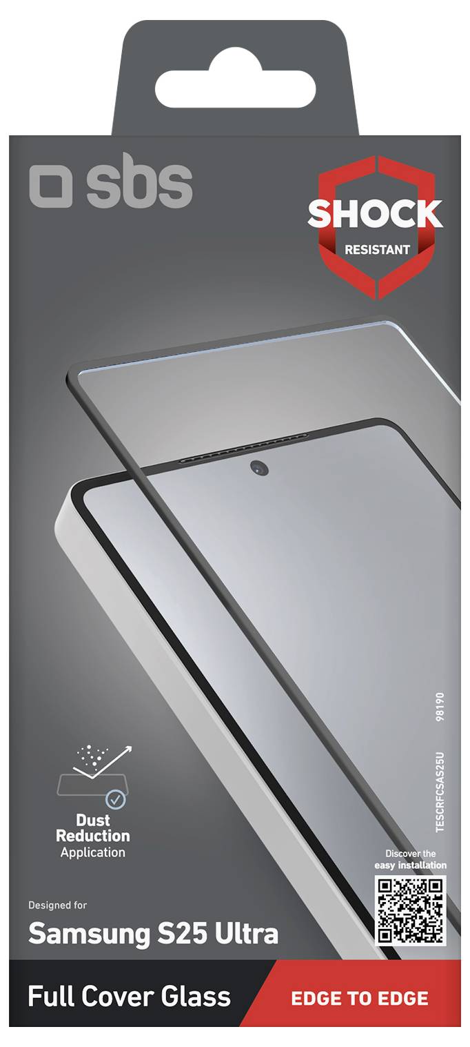 sbs mobile Verre de protection d'écran Samsung Samsung Galaxy S25 Ultra 1 pc(s) résistant aux éraflures TESCRFCSAS25U-2