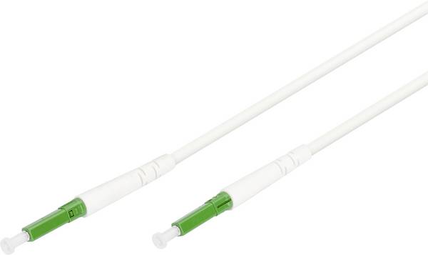 Digitus DK-3901LCA-30 fibre optique FO, fibre de verre Câble de raccordement 30 m blanc, vert [1x LC/APC mâle - 1x LC/APC mâle] 9/125 µ Singlemode