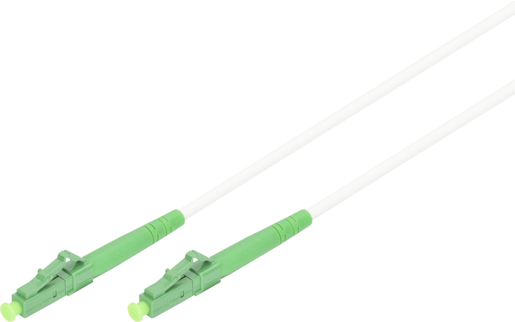Digitus DK-2933A-20-LCA-SX fibre optique FO, fibre de verre Câble patch 20 m blanc, vert [1x LC/APC mâle - 1x LC/APC mâl