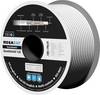 MegaSat 100093 Câble coaxial Diamètre extérieur: 7.0 mm blanc 100 m