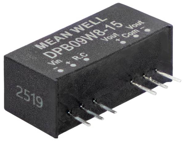 MEAN WELL DPB09W8-12 Convertisseur CC/CC 0.375 A 9 W Contenu 1 pc(s)