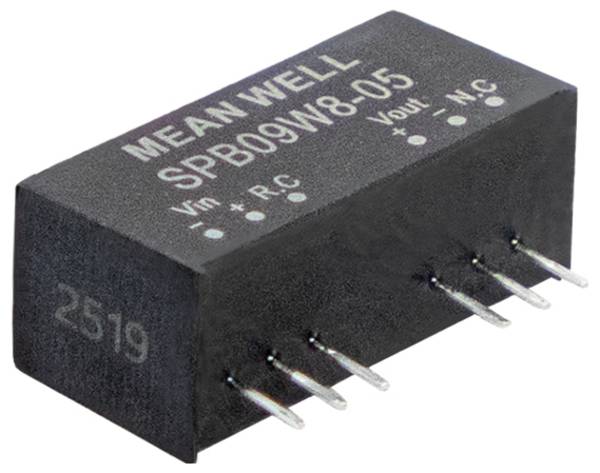 MEAN WELL SPB09W8-09 Convertisseur CC/CC 9 V 1.000 A 9 W Contenu 1 pc(s)