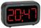 Une horloge numérique affichant l'heure '20:47' avec une petite icône de cloche, indiquant que l'alarme est réglée.