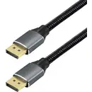 Câble de raccordement Maxtrack DisplayPort Fiche mâle DisplayPort 1 m noir C303-1L 16K UHD, connecteur aluminium, contac