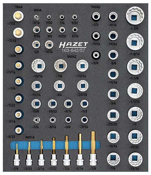 Hazet 163-642/57 Jeu de douilles    163-642/57