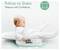 Un bébé est allongé calmement sur une balance numérique. Le texte indique « Refusez de secouer, mesurez avec confiance ».