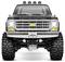 Un camion Chevrolet noir robuste avec de grands pneus tout-terrain, une calandre imposante et des phares sur le toit. La plaque d'immatriculation affiche « USA1 ».