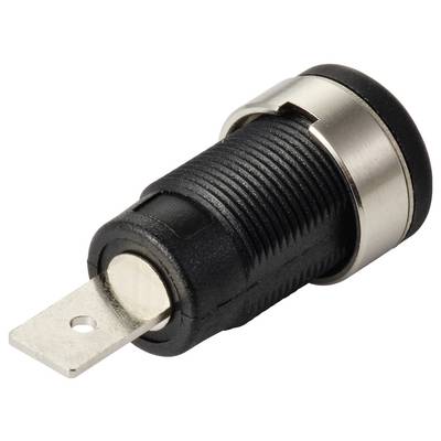 TRU COMPONENTS MP-32 schwarz Prise encastrée de sécurité femelle, droit Ø de la broche: 4 mm noir 1 pc(s) Bulk-1