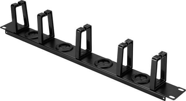Renkforce RF-7116970 19 pouces Guide-câbles 1 UH étrier de guidage du câble mobile à 360° noir