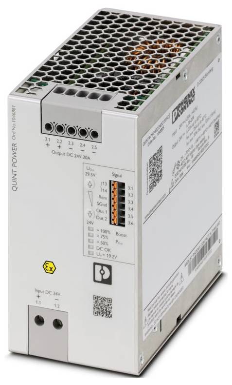 Phoenix Contact 1046881 Convertisseur CC/CC 24 V/DC 24 V/DC 20 A Contenu 1 pc(s)