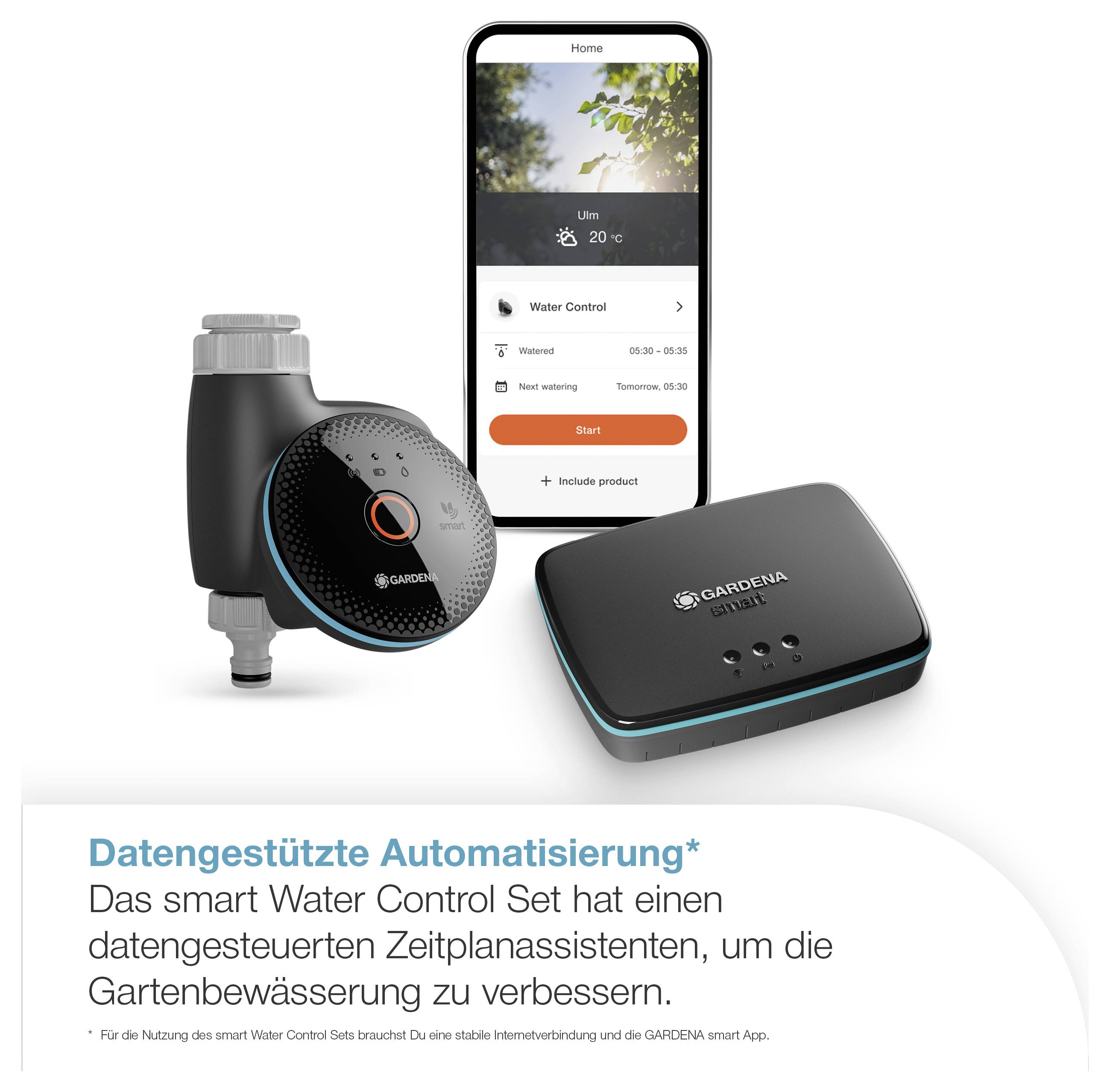 GARDENA 19043-20 smart Water Control Set Commande d'arrosage-1