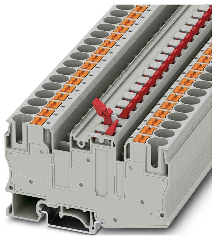 Phoenix Contact 1076793 Bloc de jonction à couteau de sectionnement Push-In gris 50 pc(s)