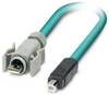 Phoenix Contact Câble USB USB 2.0 USB-A mâle, USB-B mâle 5.00 m bleu d'eau blindé 1653906