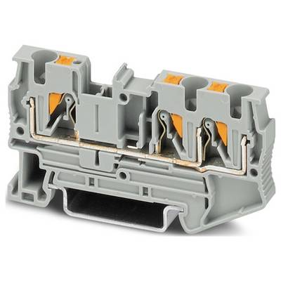 Phoenix Contact 3211771 Borne de passage Raccordement à ressort Push-In gris 50 pc(s)-0