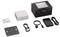 Mini PC avec unité principale, guide d'utilisation, plaque de montage, deux câbles, adaptateur secteur et emballage de boîte. Unité principale étiquetée « GEEKOM A5 ».