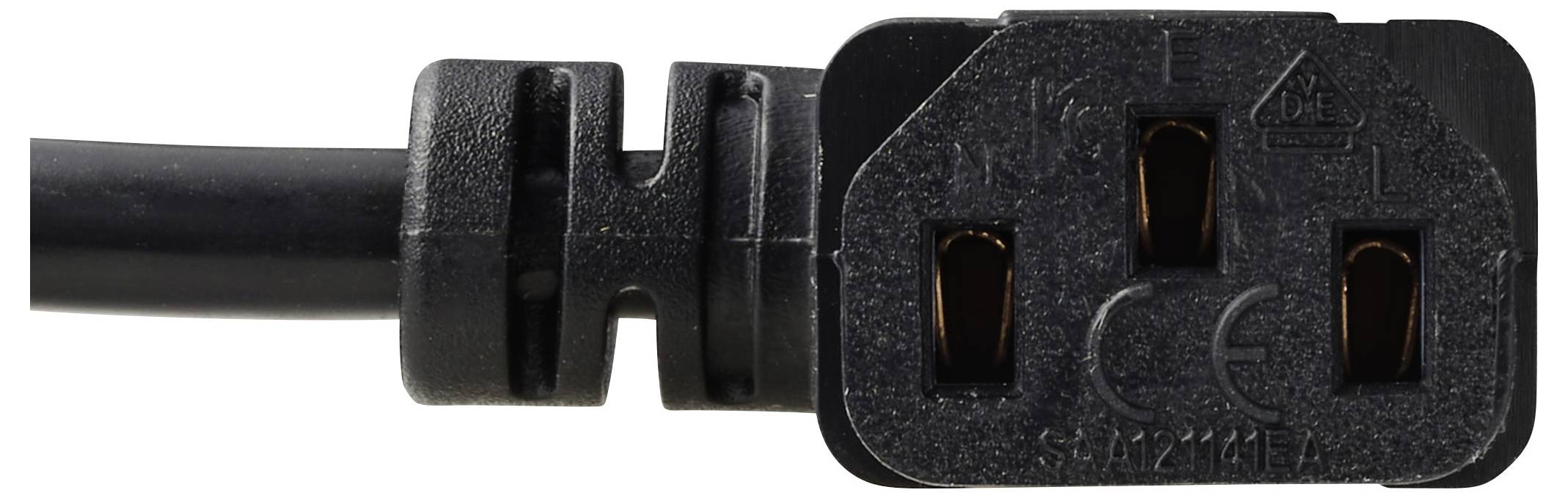 Câble de raccordement Renkforce appareils IEC [1x Prise mâle + contact de protection - 1x Secteur femelle C13] 1.00 m no-2
