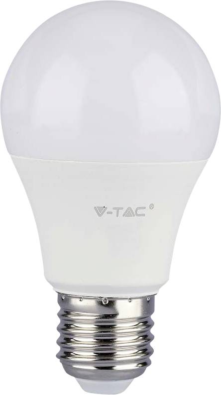 V-TAC 217350 LED CEE F (A - G) E27 forme de poire 10.5 W = 75 W blanc chaud (Ø x H) 60 mm x 110 mm 1 pc(s)