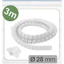 Quadrios 25CA746 25CA746 Gaine pour câbles 28 mm (max) blanc 3 m