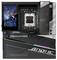 Carte mère avec un socket pour processeur 'AMD Ryzen', équipée d'un écran LCD affichant une image de robot. La marque 'AORUS XTREME' est visible.