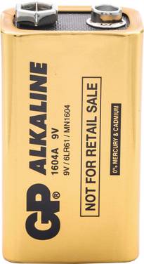 GP GPIND1604AB Pile 6LR61 (9V) alcaline(s) 9 V 200 pc(s)