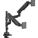 ICY BOX IB-MS702-T Monitorständer für 2 Monitore bis 57" und 27 kg Support d'écran 1 Écran(s) noir sur pied