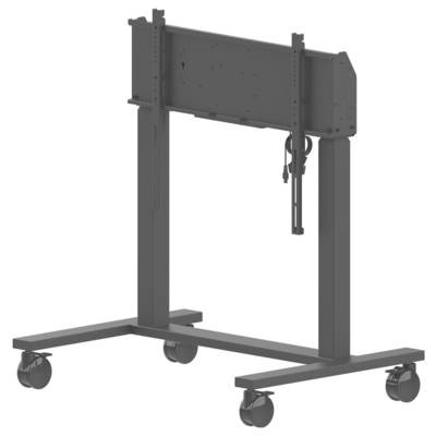 Base de chariot mobile pour le montage d'équipements, comprenant quatre roues et un cadre robuste. Adapté aux besoins de mobilité et de support.