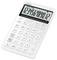 'Calculatrice Casio avec grand écran affichant les nombres 1234567890,12, comprenant un pavé numérique standard et plusieurs touches de fonction.'