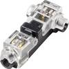 TRU COMPONENTS TC-14376152 Raccord rapide flexible: 0.5-0.75 mm² rigide: 0.5-0.75 mm² Nombre de pôles: 1 12 pc(s) translucide, noir