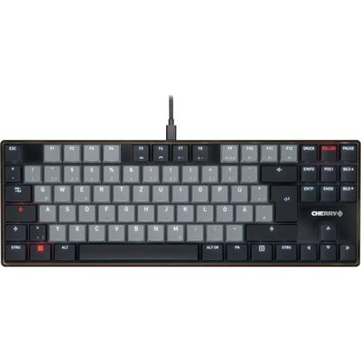 CHERRY CHERRY TAS KC 500 MX LP Corded, Mechanic filaire Clavier allemand, QWERTZ noir, gris-0
