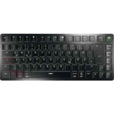 CHERRY CHERRY TAS KEY KW X ULP 2.0 Mini Wireles USB, filaire, sans fil, radio, Bluetooth Clavier allemand, QWERTZ noir é-0
