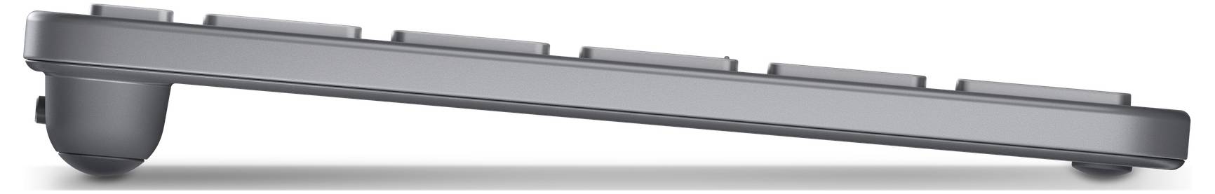 Une tablette Lenovo grise avec un clavier détachable, mettant en avant un design minimaliste.