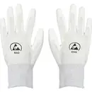 TRU COMPONENTS Gant antistatique (ESD) à revêtement intérieur Taille du vêtement: L Fibres de polyamide, Revêtement PU B