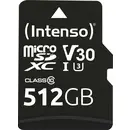 Intenso Professional Carte miniSDXC au détail 512 GB Class 10, UHS-I U3, v30 Video Speed Class étanche à l'eau, résistan