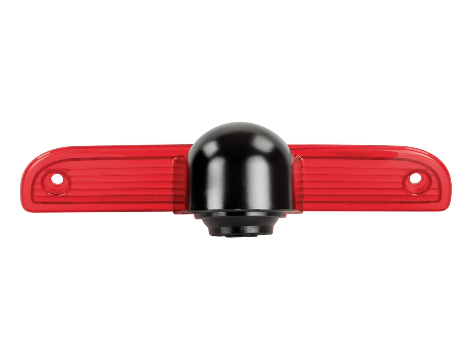 Support de montage filaire noir ou connecteur de caméra avec câble attaché, présenté en vue de face sur fond blanc.