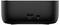 Un appareil électronique noir avec un port USB et un symbole de cadenas sur sa face avant, indiquant des fonctionnalités possibles de connectivité et de sécurité.
