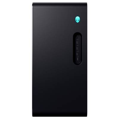Un ordinateur portable noir fermé vu de côté, montrant un profil élancé avec un port USB et une prise casque visibles.