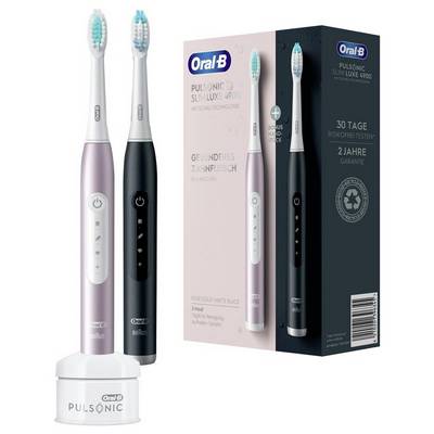 Braun Oral-B Pulsonic Slim Luxe 4900 rose gold/matte black Oral B Brosse à dents électrique sonique quartz rose, noir-0