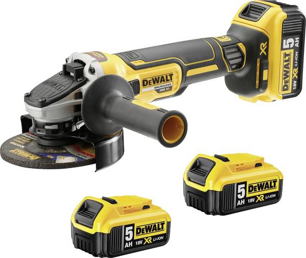 Meuleuse d'angle sans fil DEWALT DCG405P3 DCG405P3-QW  125 mm   18 V 5 Ah